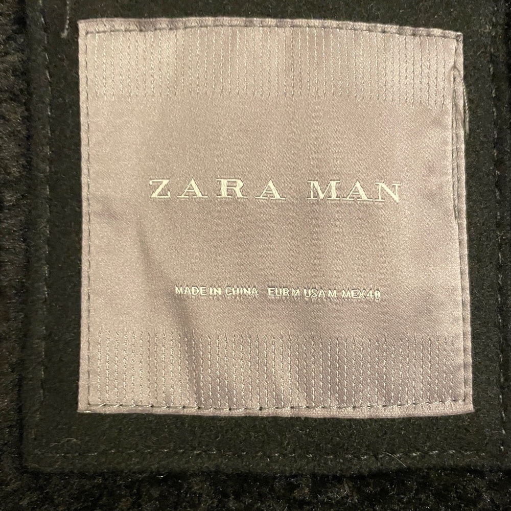 STUNNING & RARE mens Zara wool blend coat - Black - Medium - Picture 6 of 6